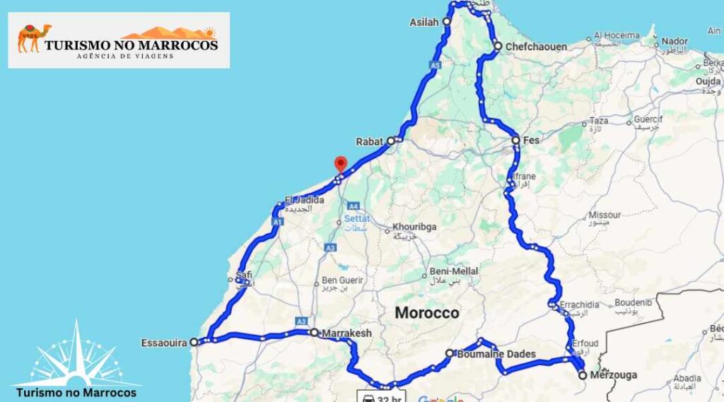 Roteiro Marrocos 14 dias a partir de Casablanca