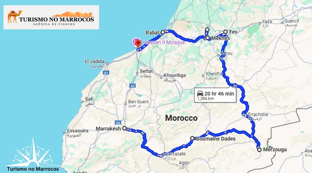 Roteiro Marrocos 6 dias a Partir de Casablanca