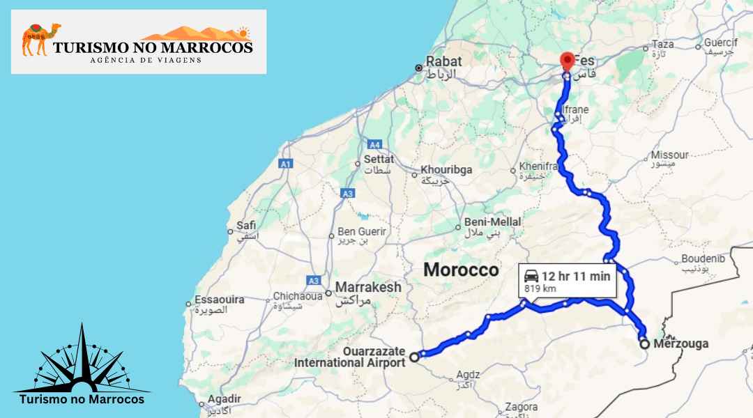 2 dias de Ouarzazate a Fez pelo Deserto do Saara